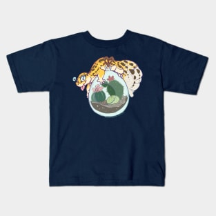 Leopard gecko and tirarium Kids T-Shirt